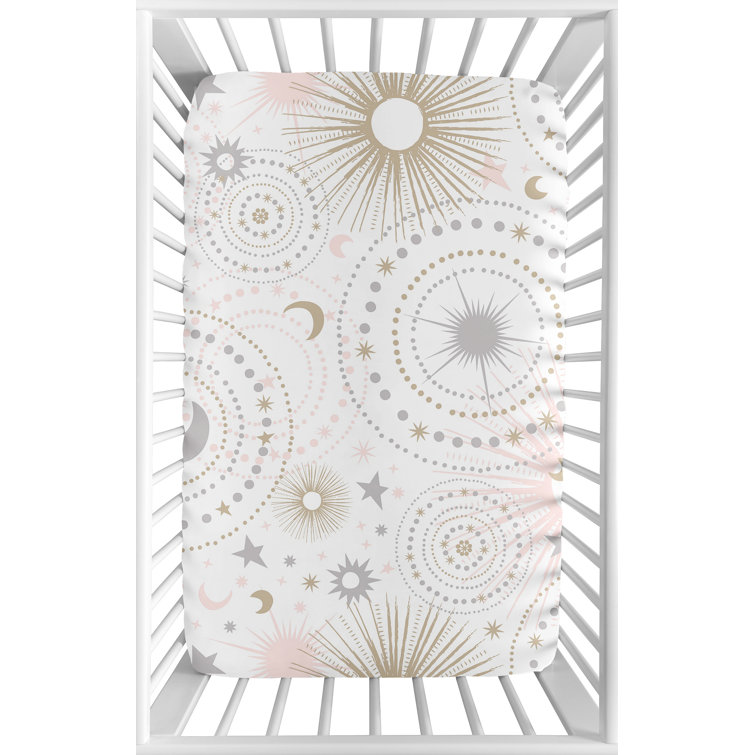 Sweet Jojo Designs Celestial Mini Fitted Crib Sheet & Reviews Wayfair